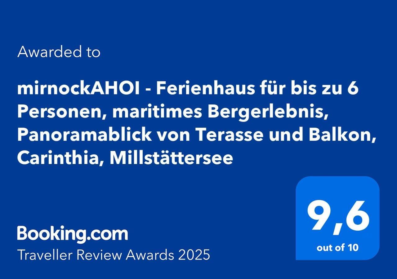 Mirnockahoi - Familienfreundliches Ferienhaus Fuer 4 Erwachsene, Maritimes Bergerlebnis, Panoramablick Von Terrasse Und Balkon, Carinthia, Millstaettersee Ferndorf Esterno foto